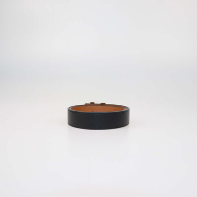 Louis Vuitton Black/Brown Leather Reversible Initiales Belt