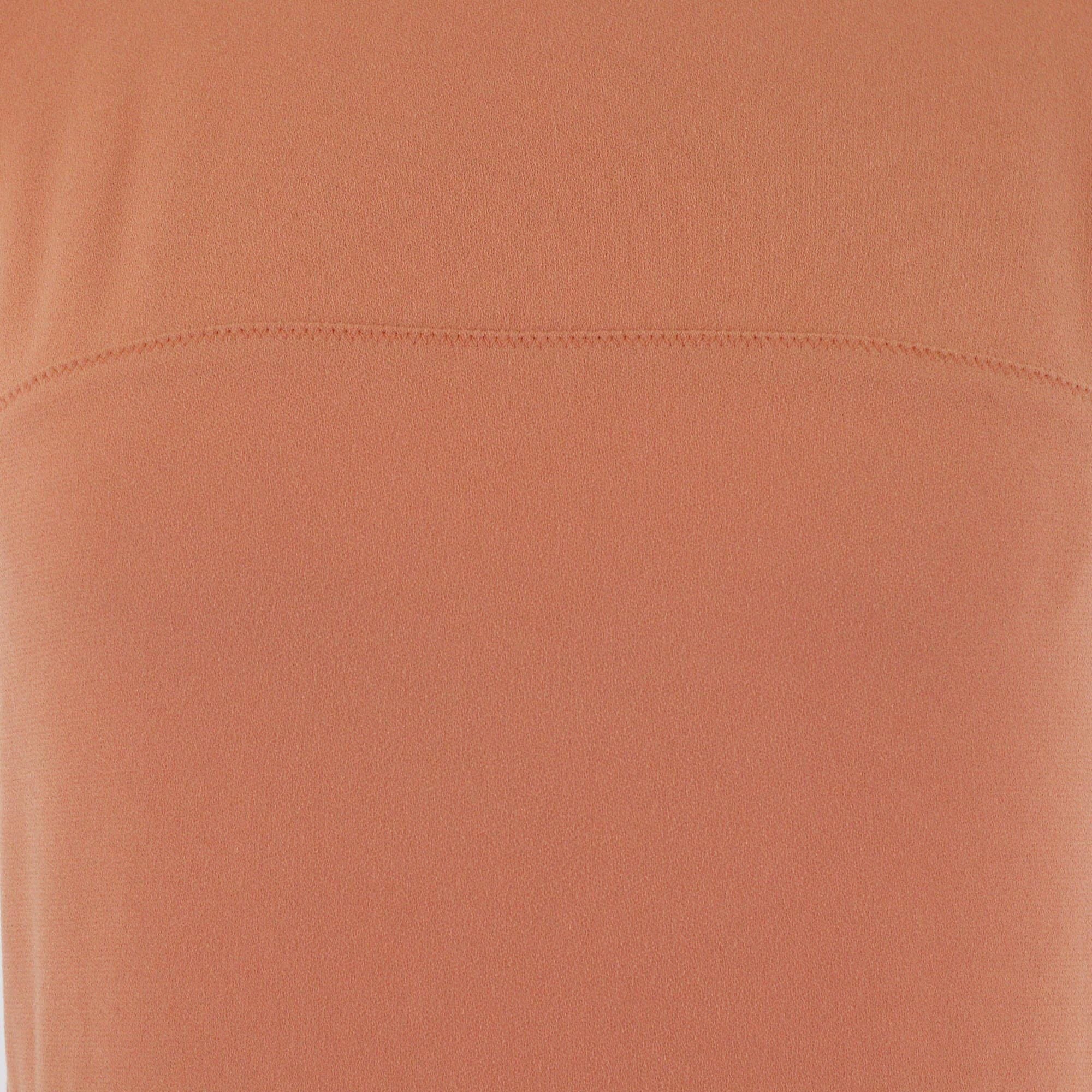 Joseph Peach Crepe Paneled Skater Dress Womens Joseph 