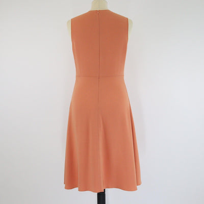 Joseph Peach Crepe Paneled Skater Dress Womens Joseph 