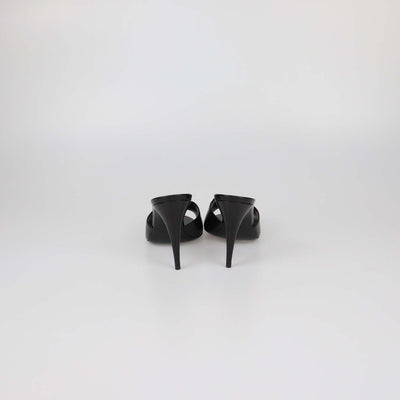 Saint Laurent Black Leather LA 16 Sandals