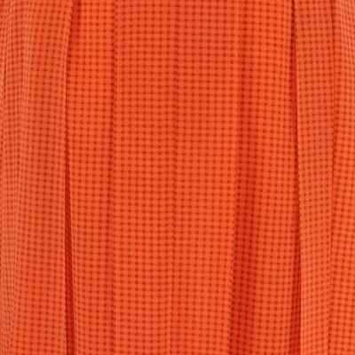 Joseph Orange Pleated Charlie Midi Skirt Womens Joseph 