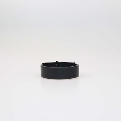 Valentino Black Leather Rockstud Clasp Bracelet