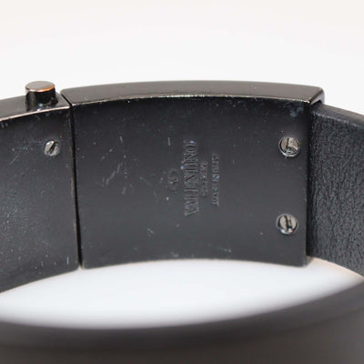 Valentino Black Leather Rockstud Clasp Bracelet