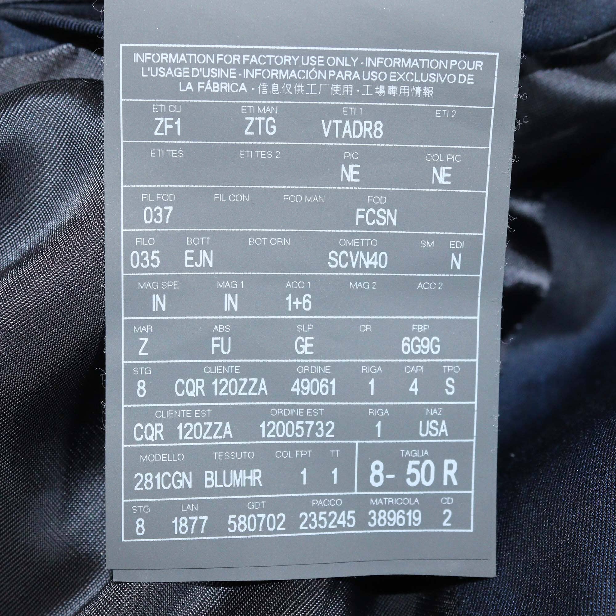 Z Zegna Navy Blue Blend Wool Single Breasted Blazer Mens Z Zegna 