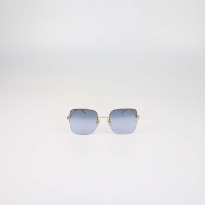 Boucheron Gold.Blue Gradient Serpent Boheme Square Sunglasses