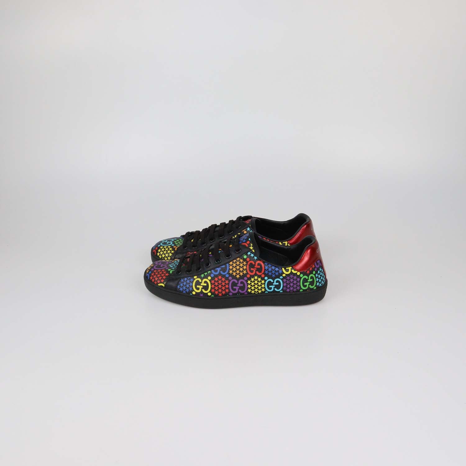 Gucci Multicolor GG Coated Canvas Psychadelic Ace Sneaker