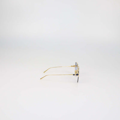 Boucheron Gold.Blue Gradient Serpent Boheme Square Sunglasses