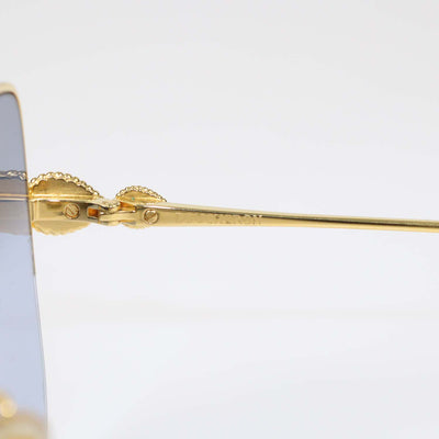 Boucheron Gold.Blue Gradient Serpent Boheme Square Sunglasses
