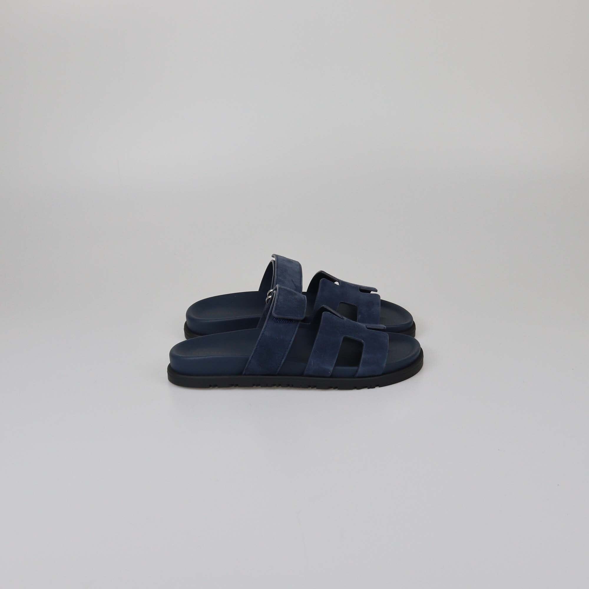 Hermes Bleu Celeste Chypre Sandals Womens Hermes 