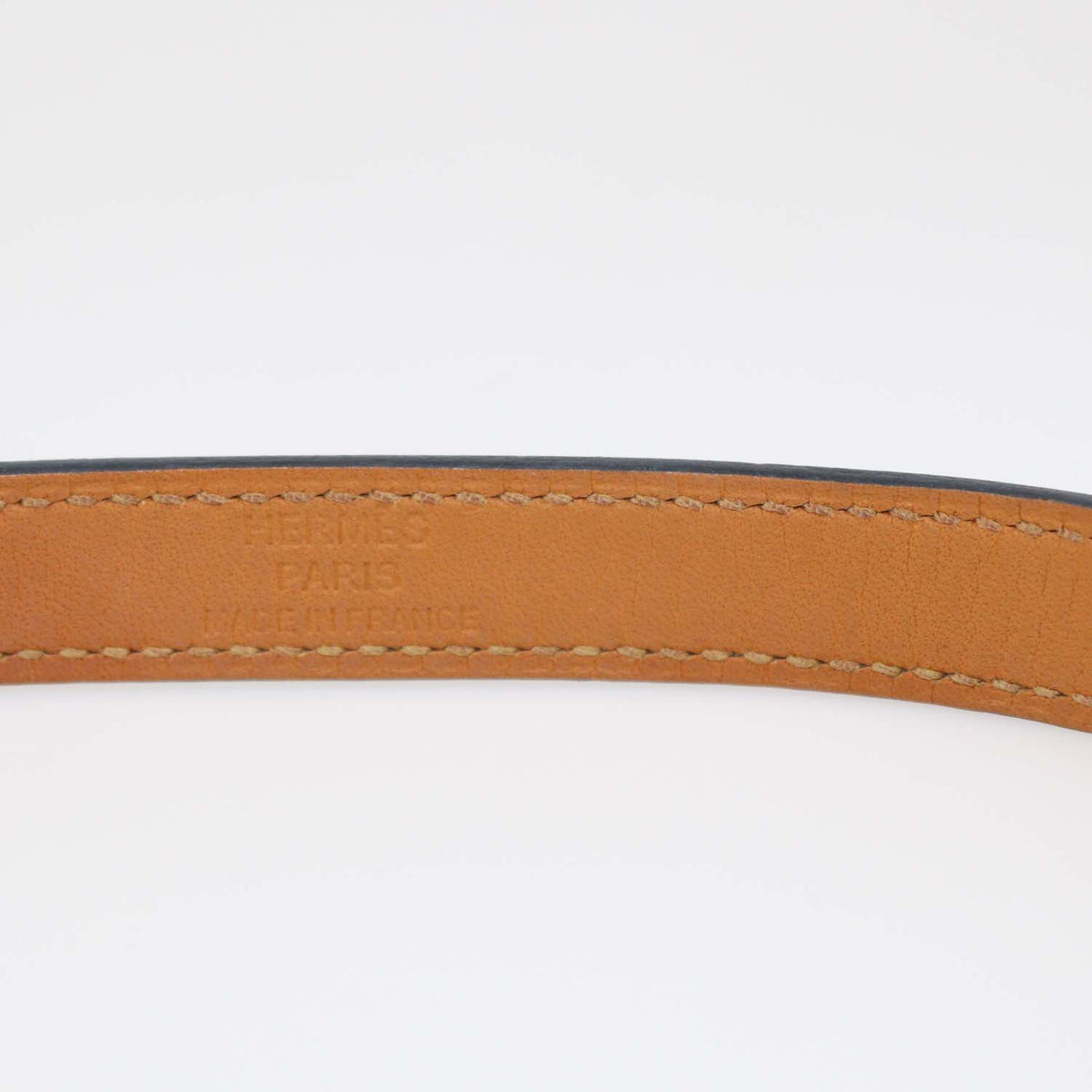 Hermes Black Leather Double Tour Kelly Bracelet