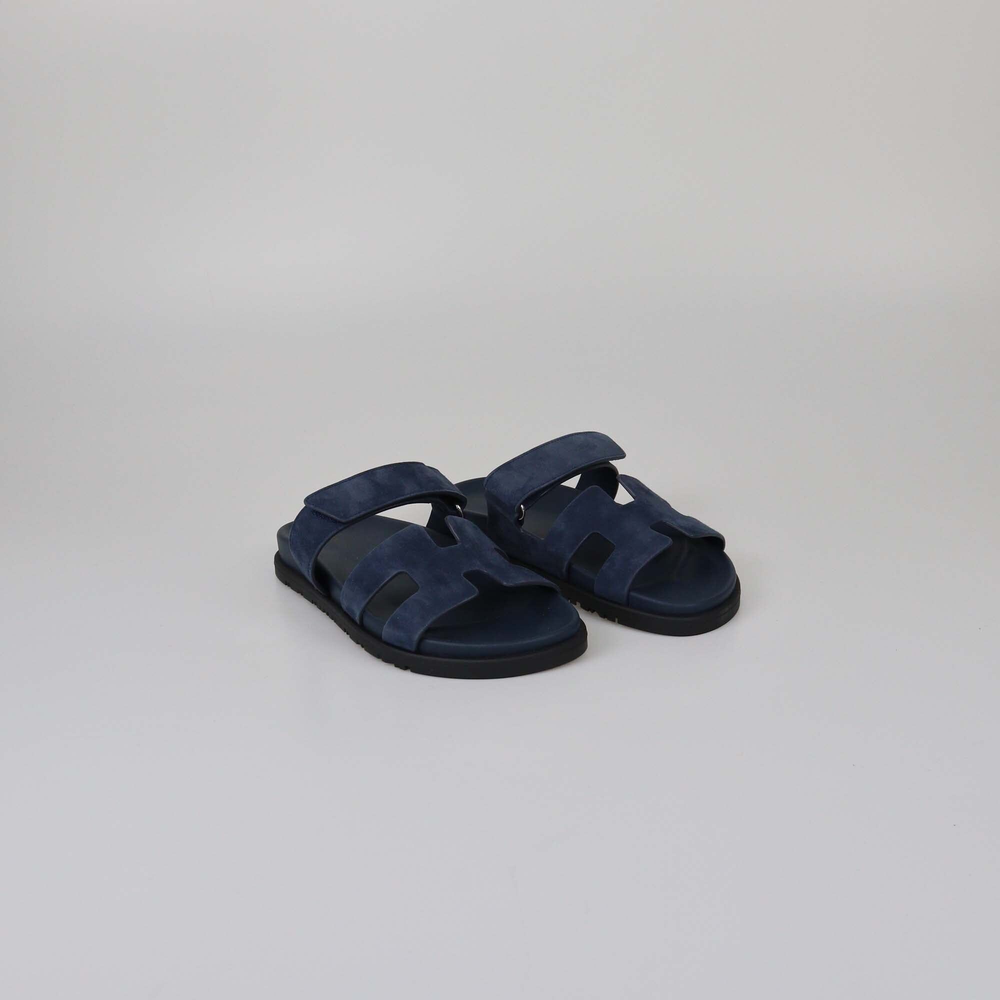 Hermes Bleu Celeste Chypre Sandals Womens Hermes 