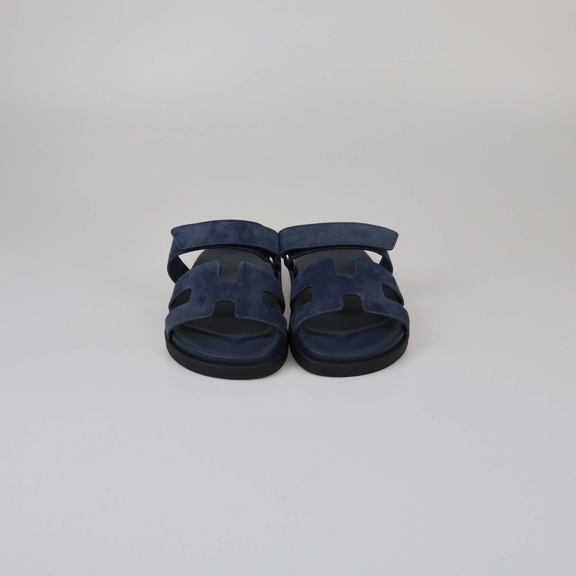 Hermes Bleu Celeste Chypre Sandals Womens Hermes 