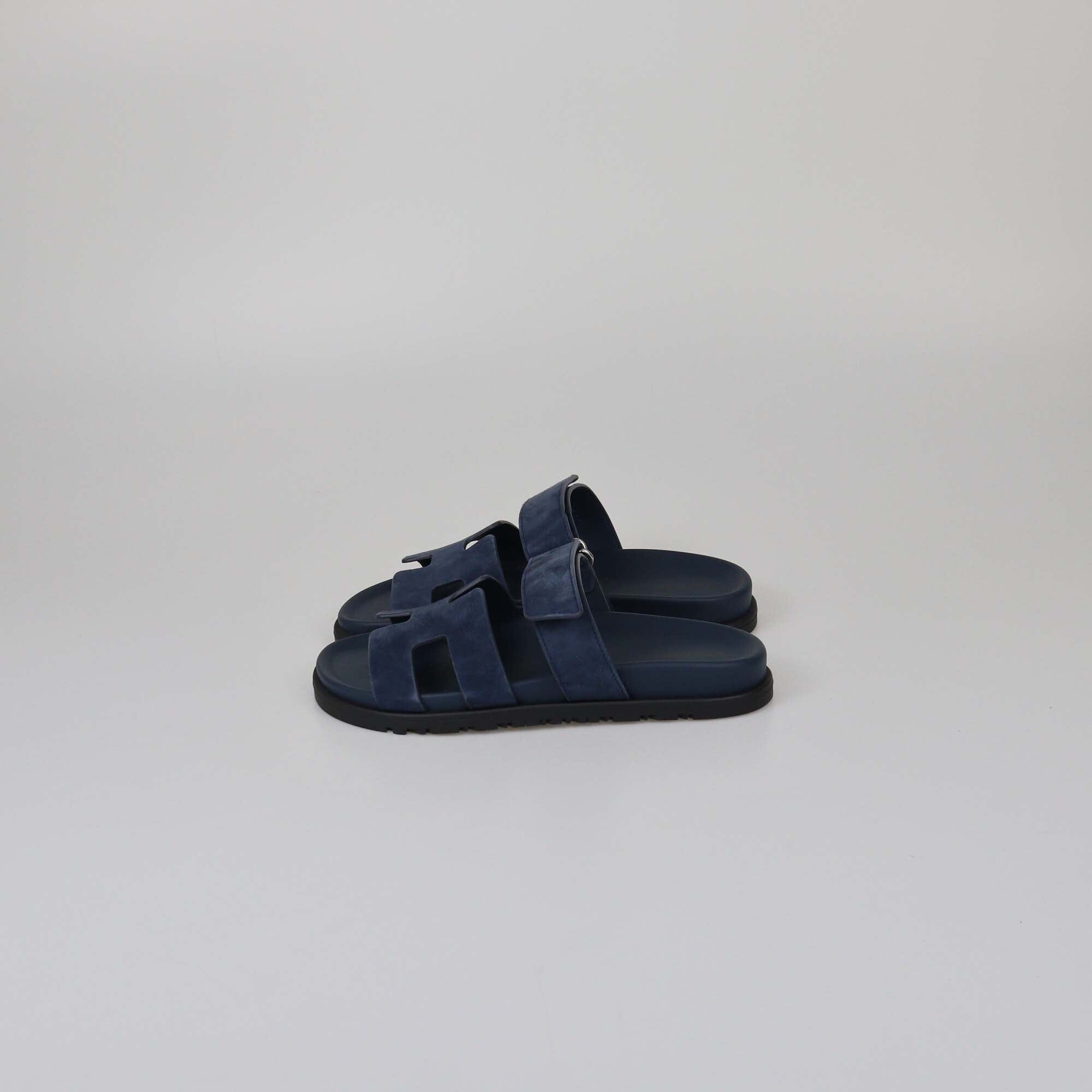 Hermes Bleu Celeste Chypre Sandals Womens Hermes 