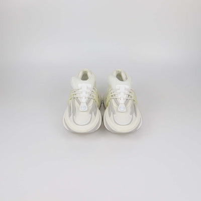 Balmain White Neoprene and Rubber Unicorn low Top Sneakers