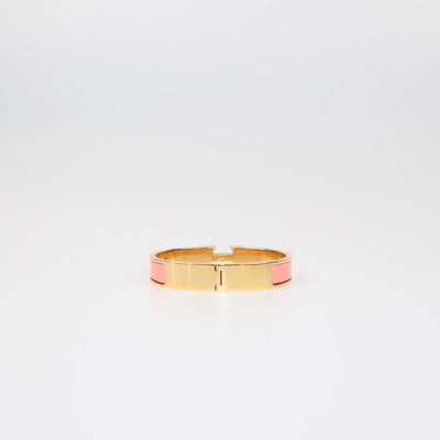 Hermes Gold,Papeye Enamel Clic H PM Bracelet