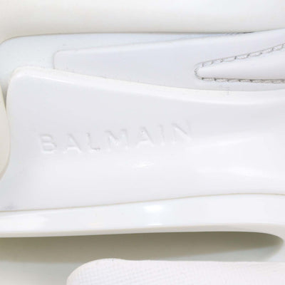 Balmain White Neoprene and Rubber Unicorn low Top Sneakers