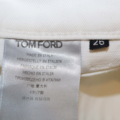 Tom Ford White Denim Straight Leg Pants
