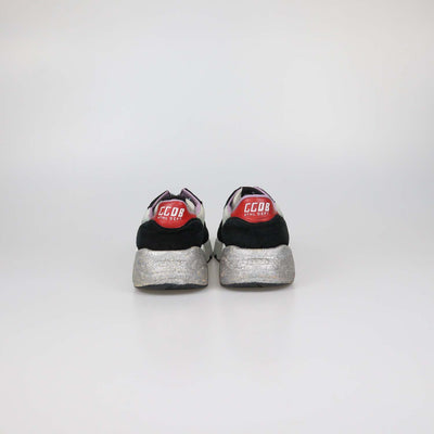 Golden Goose Black/White Suede and Nylon Running Sole Sneakers