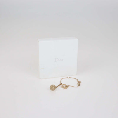 Christian Dior Gold Tone Crystal La Petite Tribale Bracelet