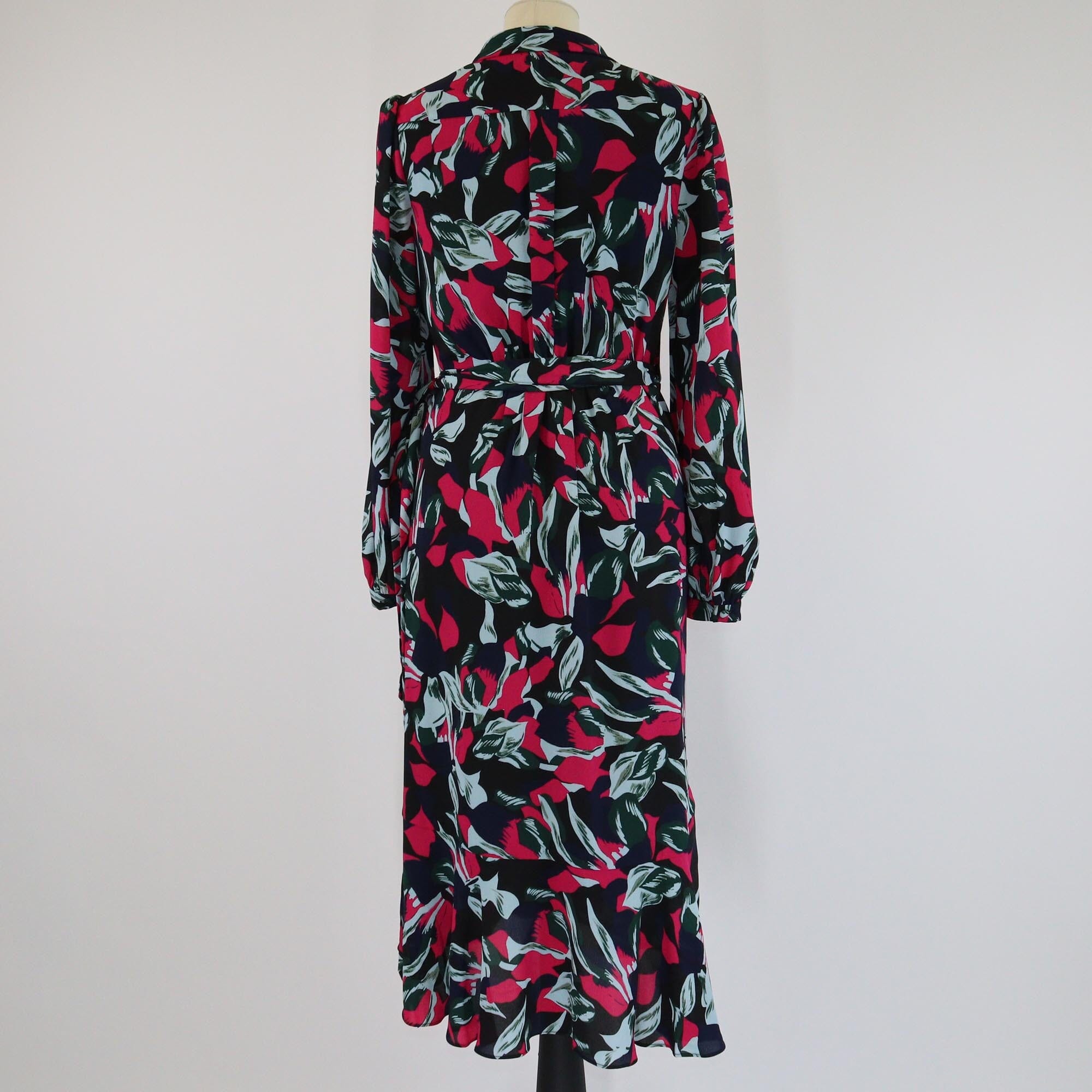 Diane von Furstenberg Multicolor Floral Print Midi Dress Womens Diane von Furstenberg 