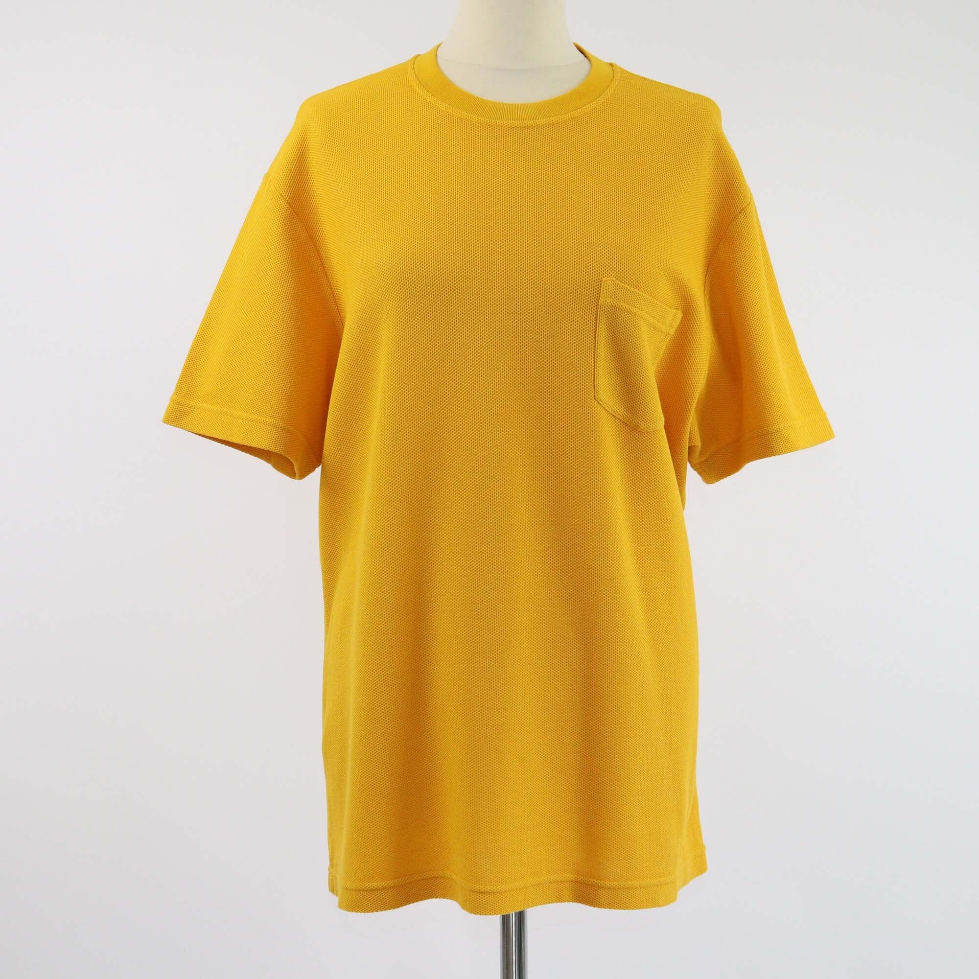 Loro Piana Yellow Pique Short Sleeve T-Shirt Mens Loro Piana 