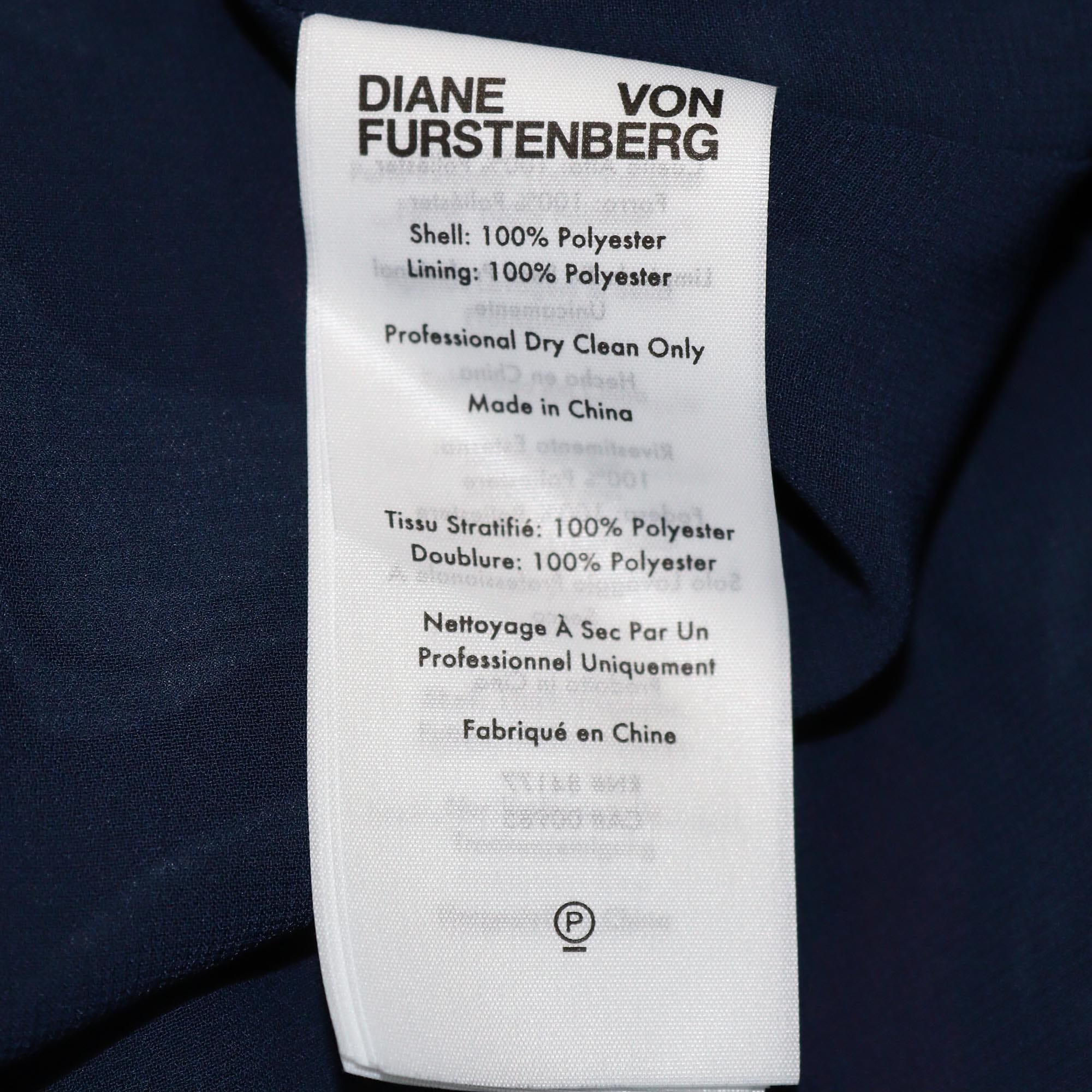 Diane von Furstenberg Multicolor Floral Print Midi Dress Womens Diane von Furstenberg 