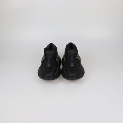 Balmain Black Neoprene and Rubber Unicorn low Top Sneakers
