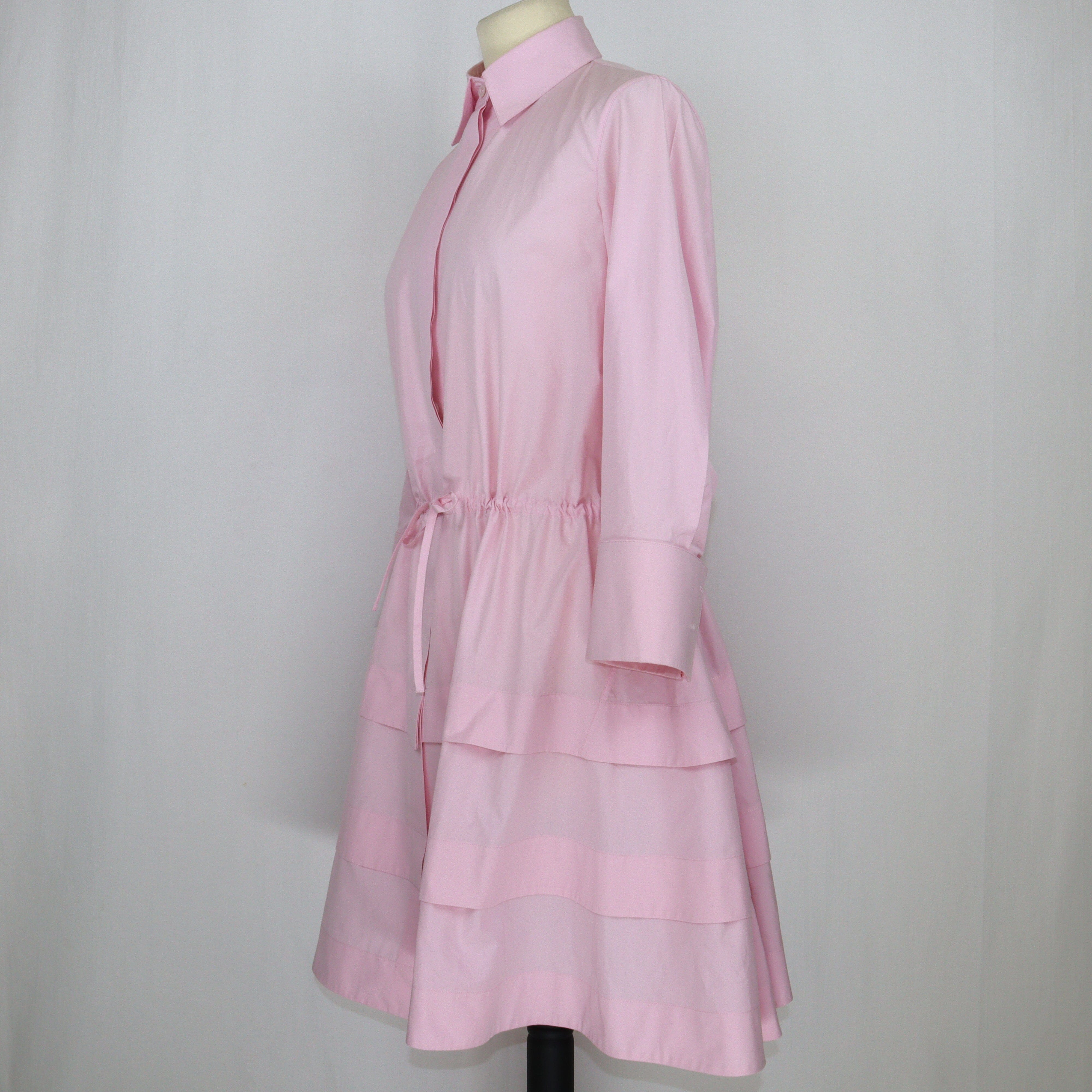 Pink Poplin Shirt Dress Clothing Alaia 