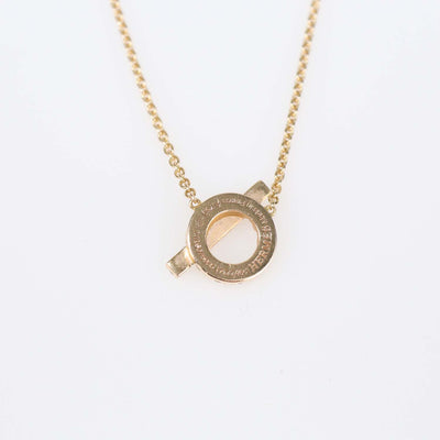 Hermes 18K Rose Gold Diamond Finesse Pendant Necklace