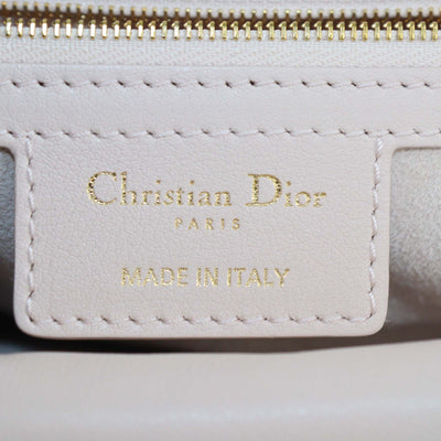Christian Dior Powder Beige Cannage Leather Small Jolie Top Handle Bag