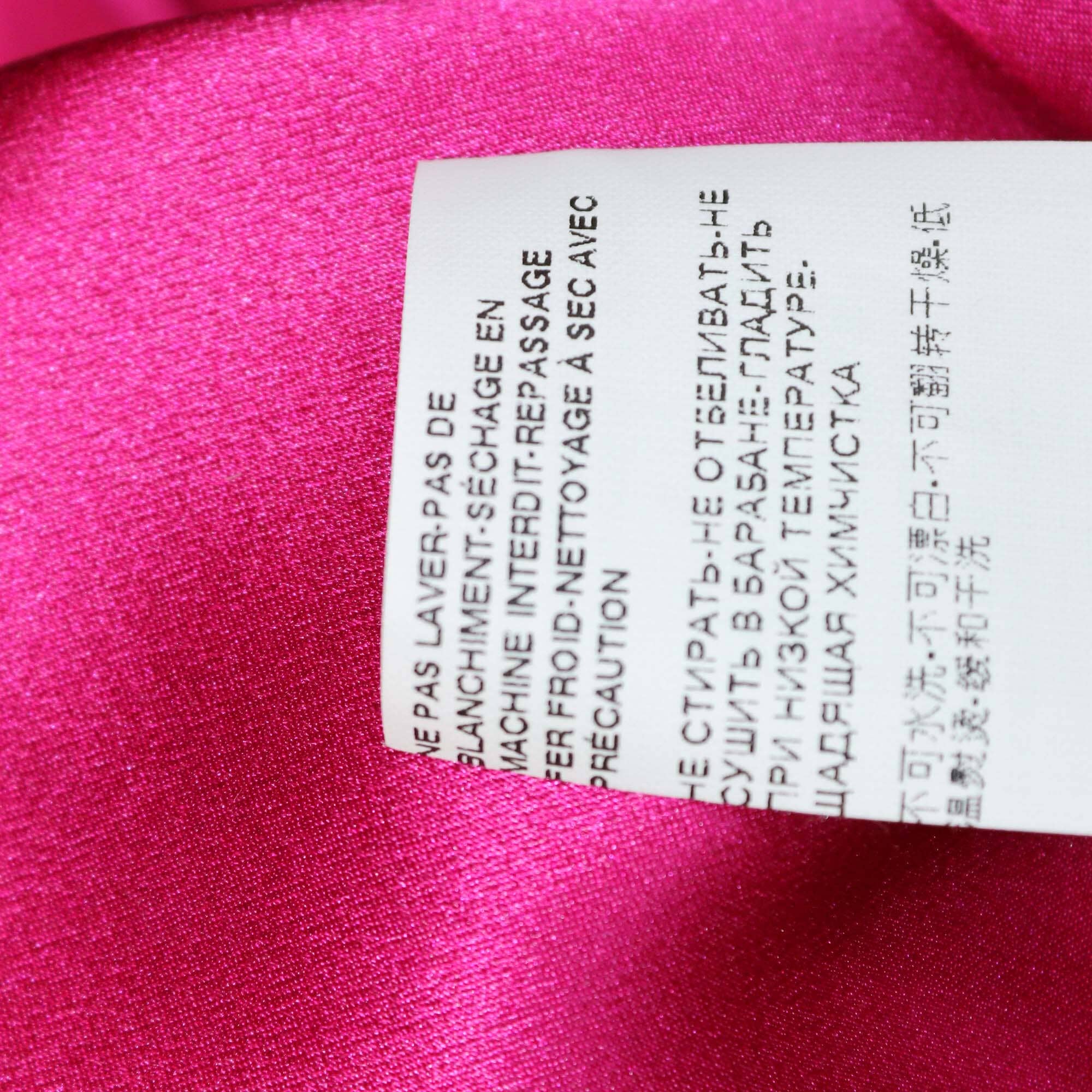 Dolce & Gabbana Magenta Satin Elastic Waist Slit Pocket Pyjama Short Womens Dolce & Gabbana 