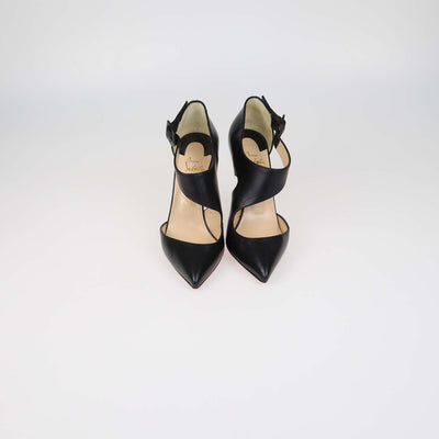 Christian Louboutin Black Leather Sharpeta Pumps
