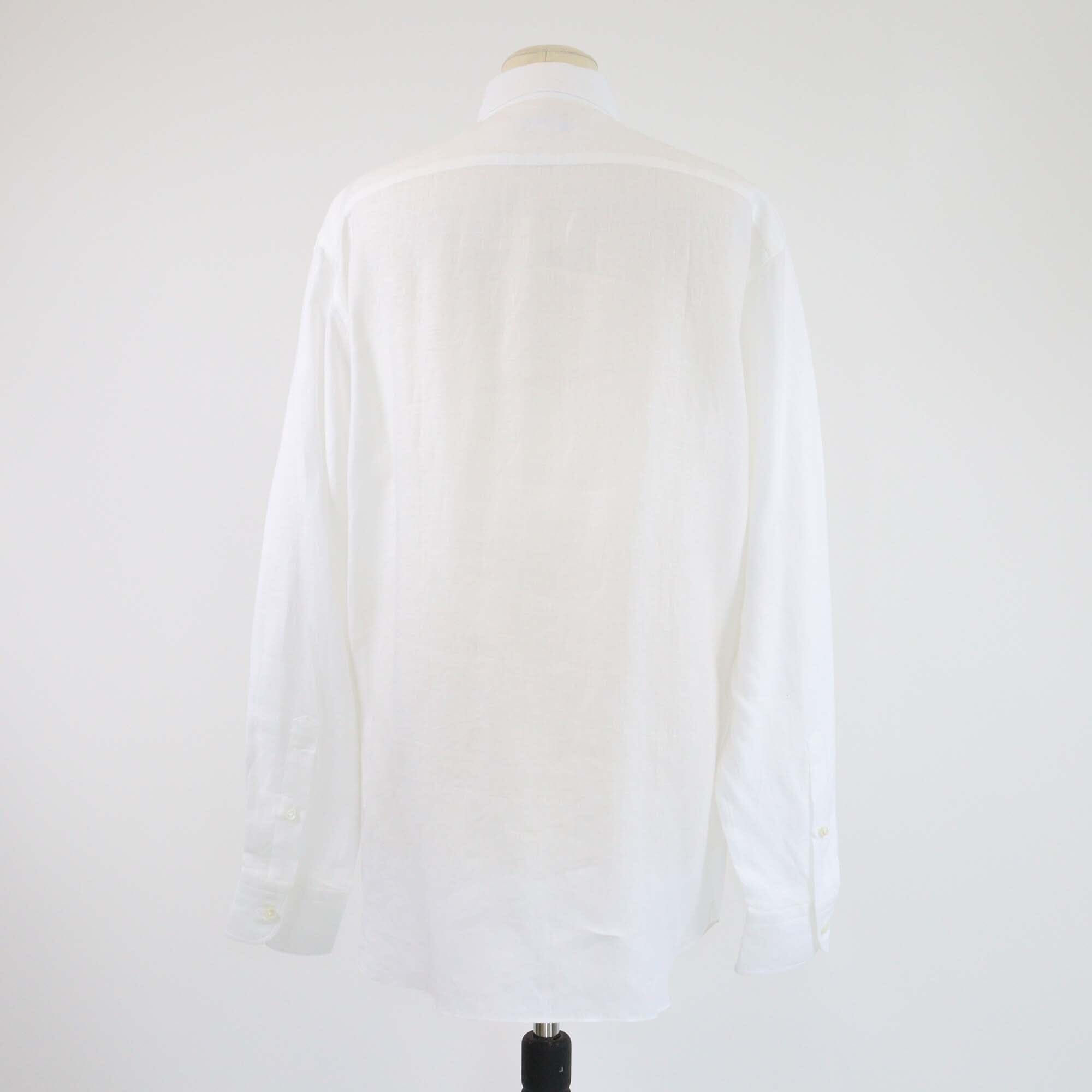 Zegna White Long Sleeve Shirt Mens Zegna 