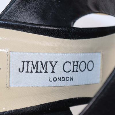 Jimmy Choo Black Leather Magie Mules
