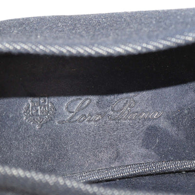 Loro Piana Two Tone Blue Denim Rebecca Cap Toe Ballet Flats