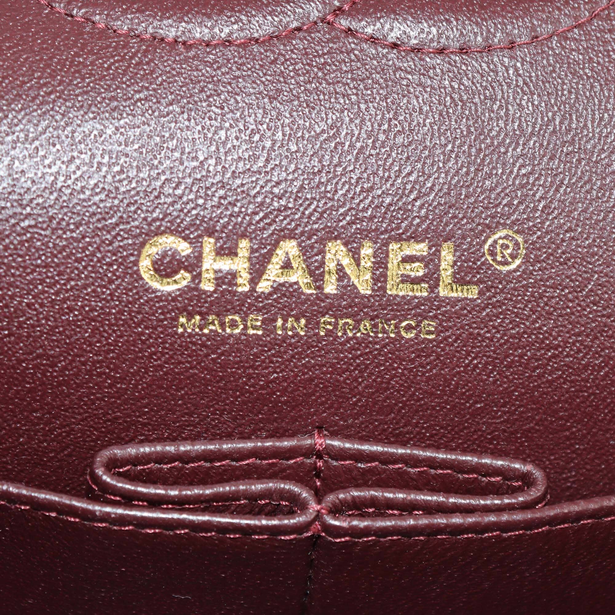 Chanel Black Quilted Caviar Leather Medium Classic Double Flap Bag Womens Chanel 