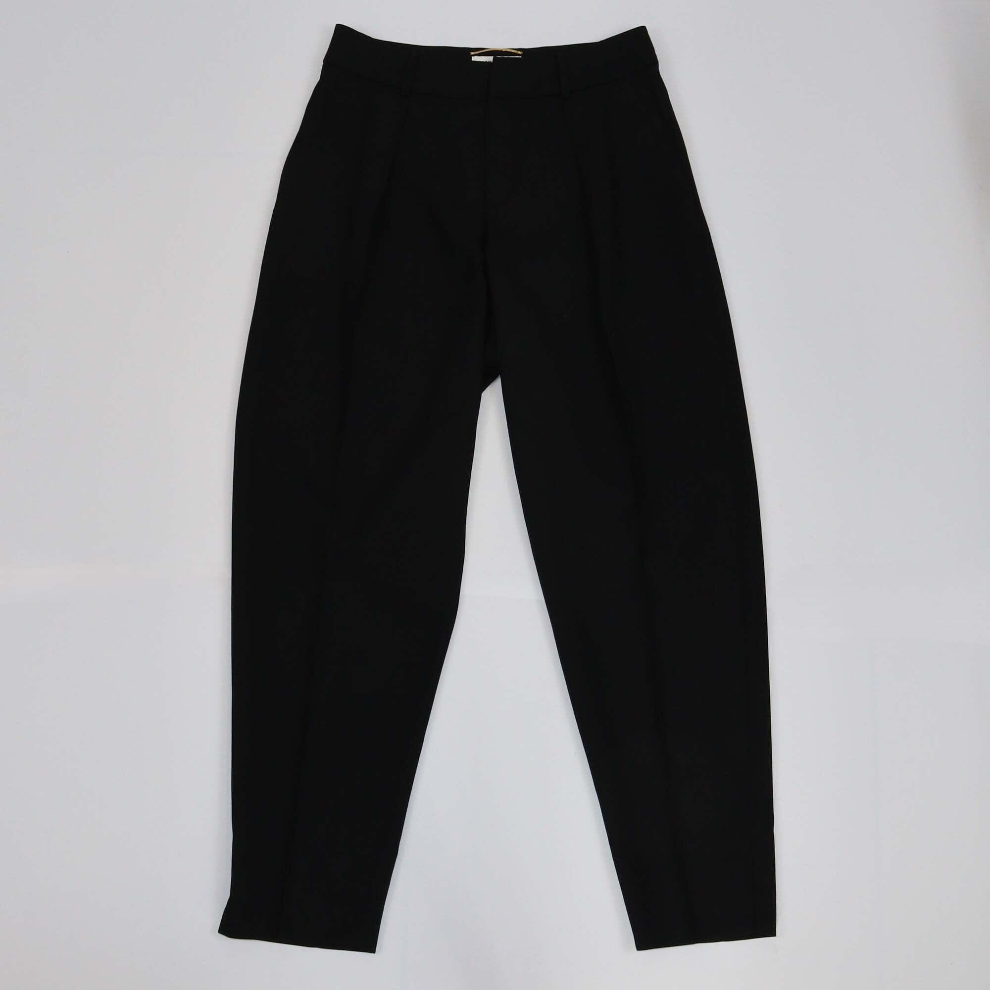 Saint Laurent Black Straight Cut Pants Womens Saint Laurent 