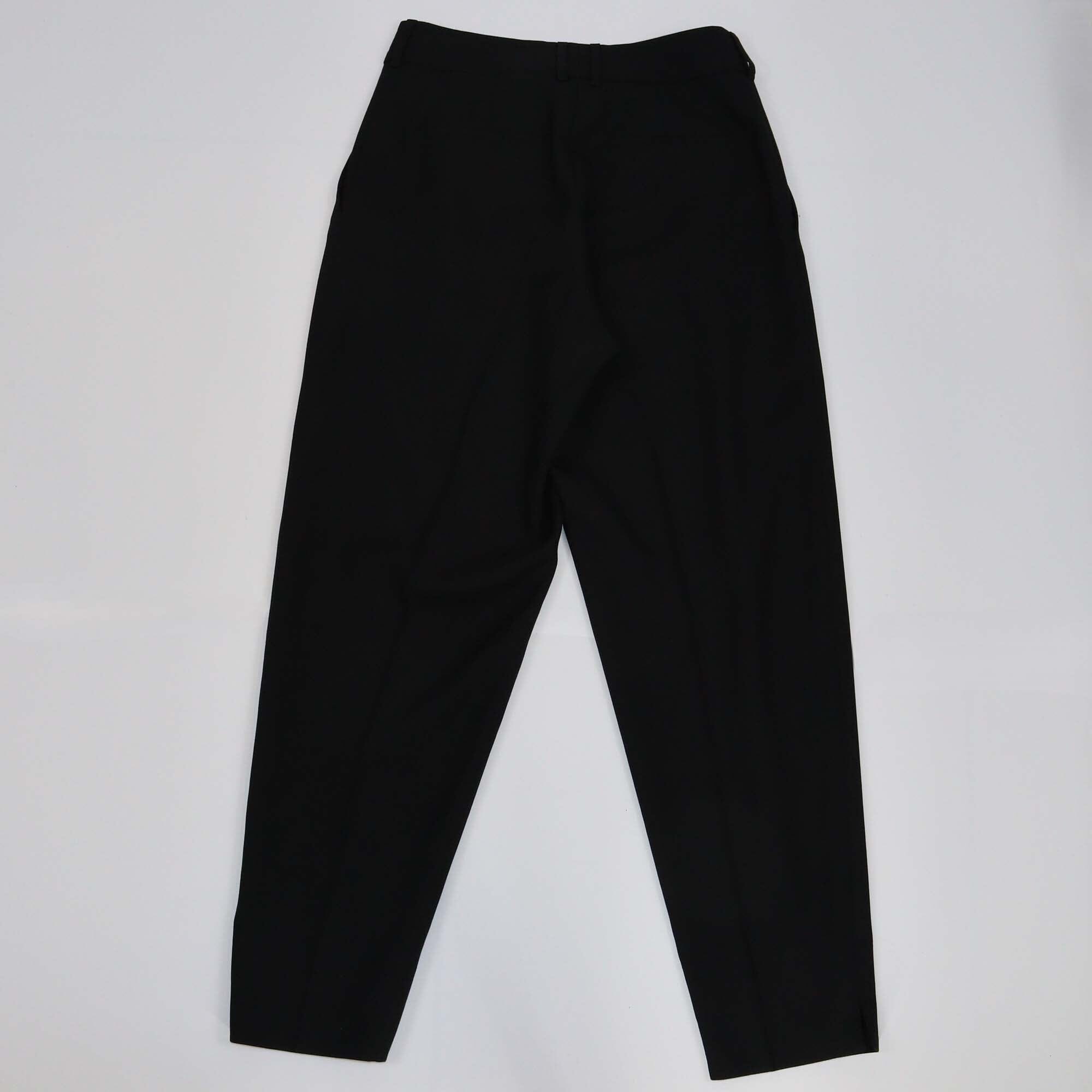 Saint Laurent Black Straight Cut Pants Womens Saint Laurent 