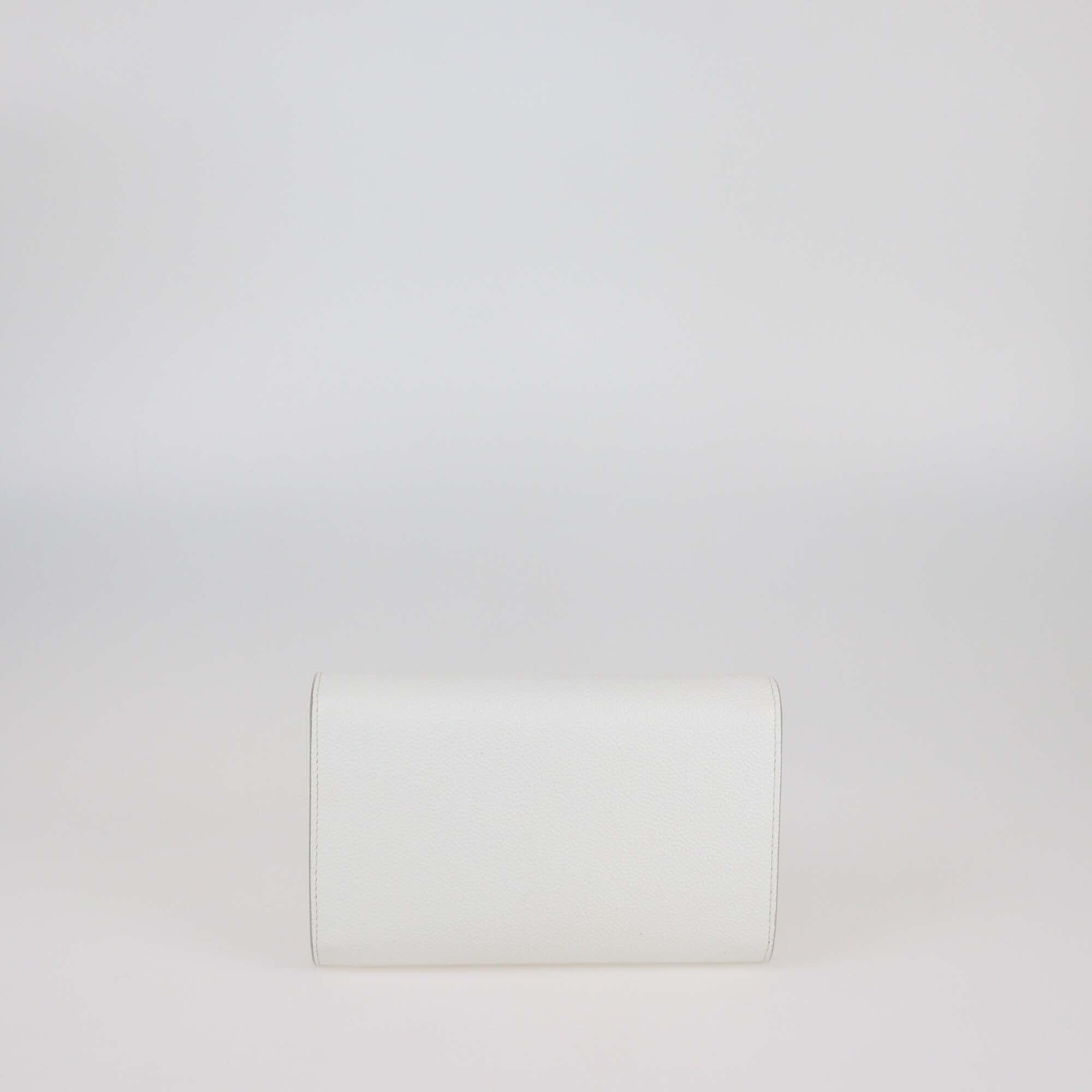 Dolce & Gabbana White Leather Wallet on Chain Womens Dolce & Gabbana 