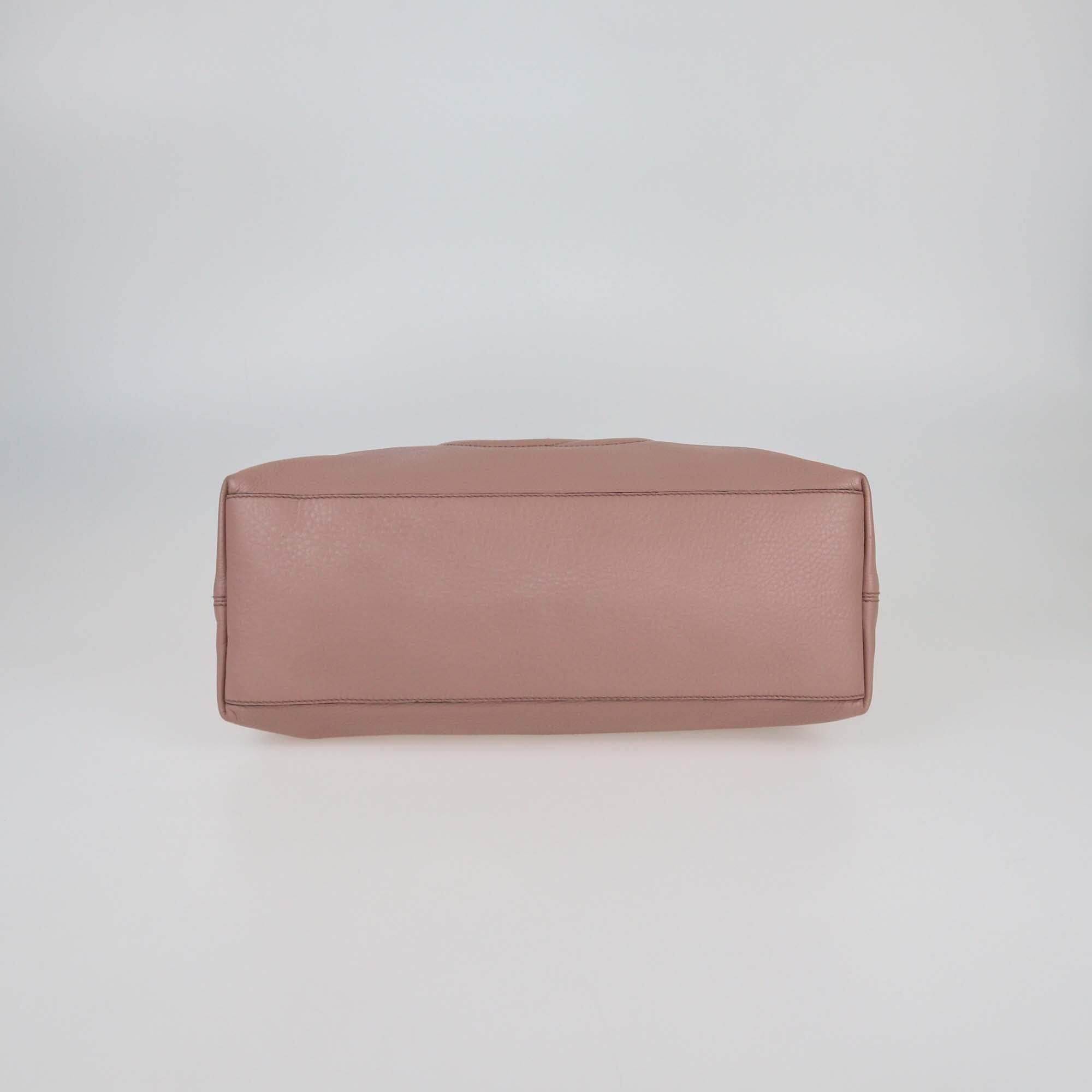 Gucci Rose Poudre Leather Soho Chain Shoulder Bag Womens Gucci 