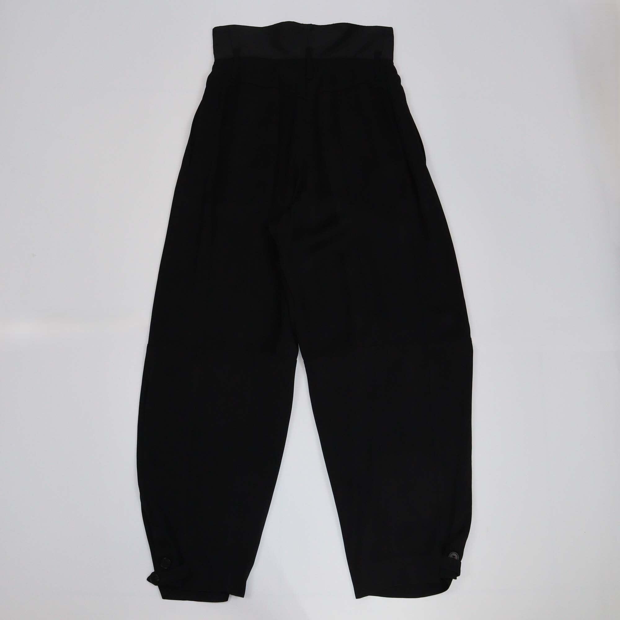 Givenchy Black High Waist Wide Leg Pants Womens Givenchy 