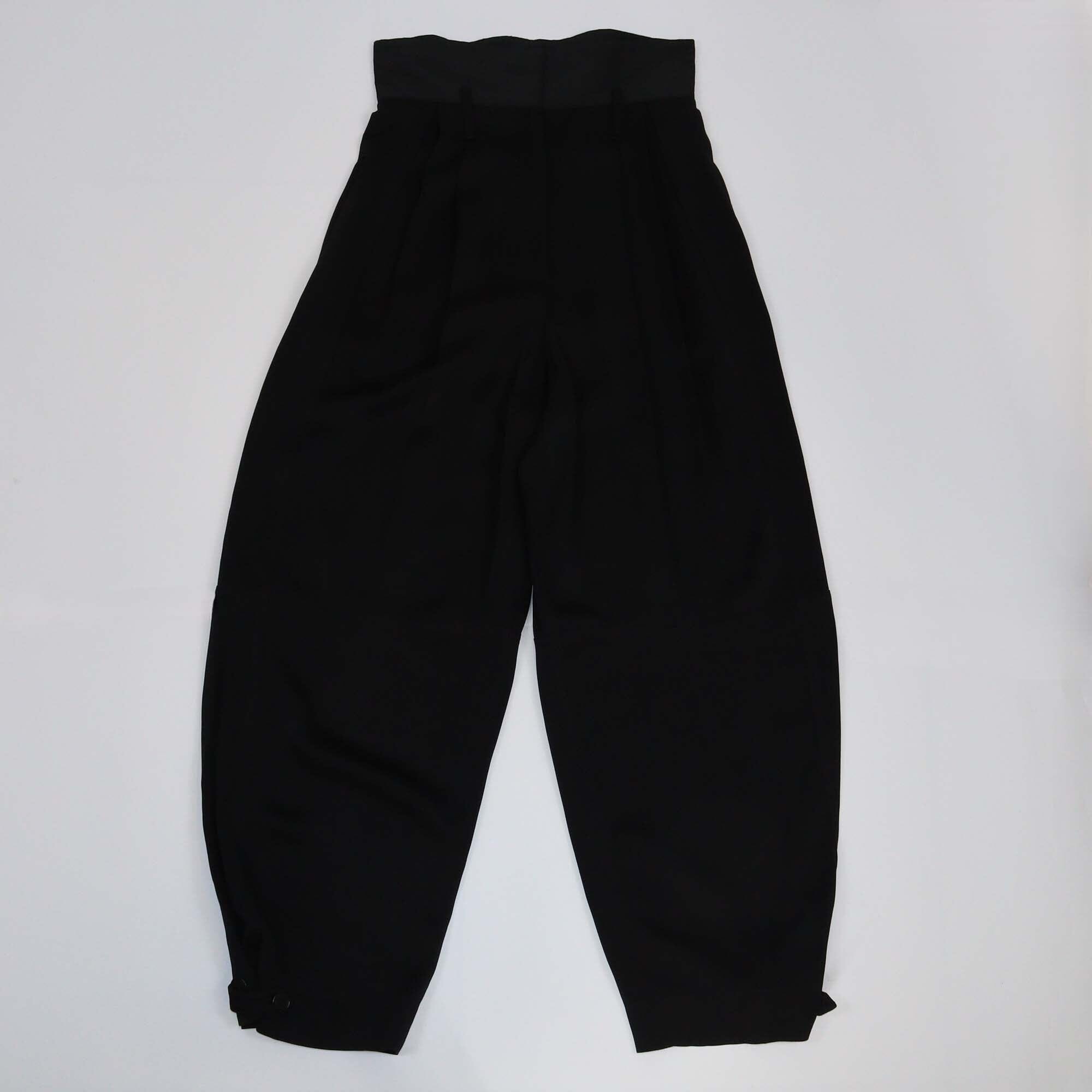 Givenchy Black High Waist Wide Leg Pants Womens Givenchy 