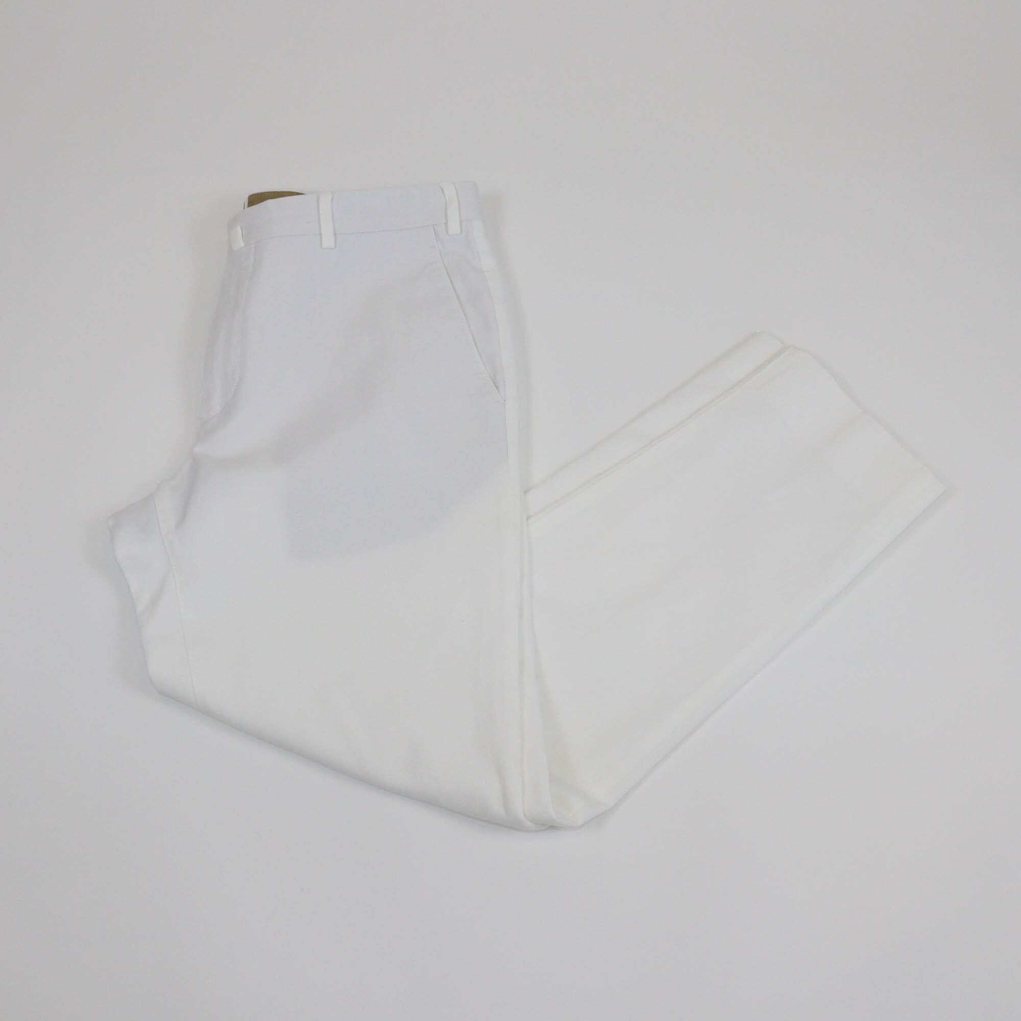 Loro Piana White Straight Cut Pants Mens Loro Piana 