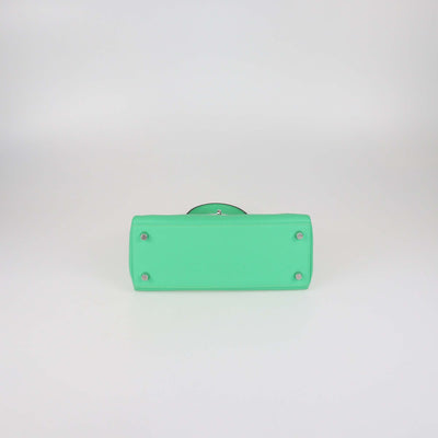 Hermes Vert Comics Swift Leather Palladium Hardware Kelly Retourne 25 Bag