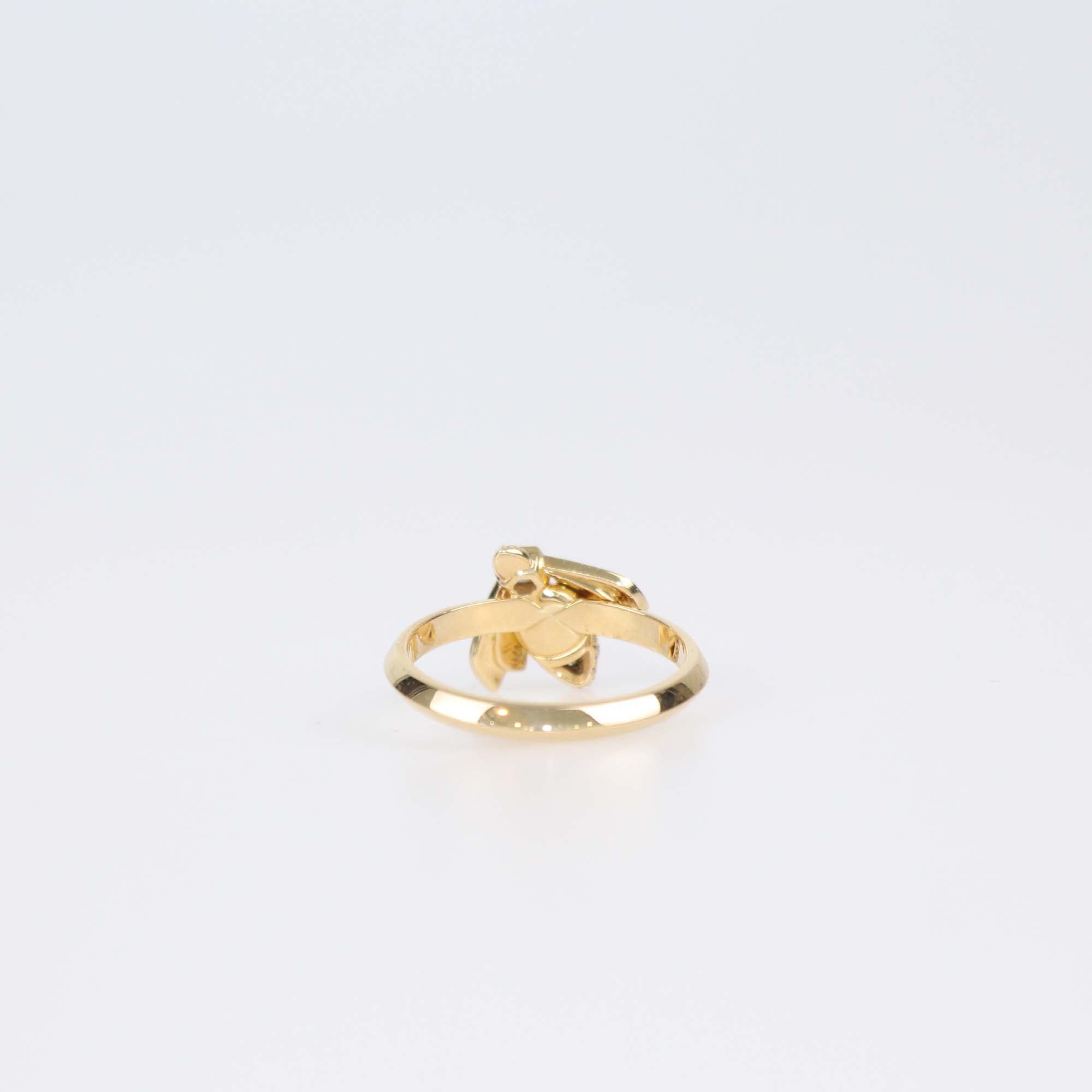 Chaumet Bee de Chaumet Diamond 18k Yellow Gold Ring Size 54