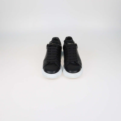 Alexander McQueen Black Leather Oversized Sneakers