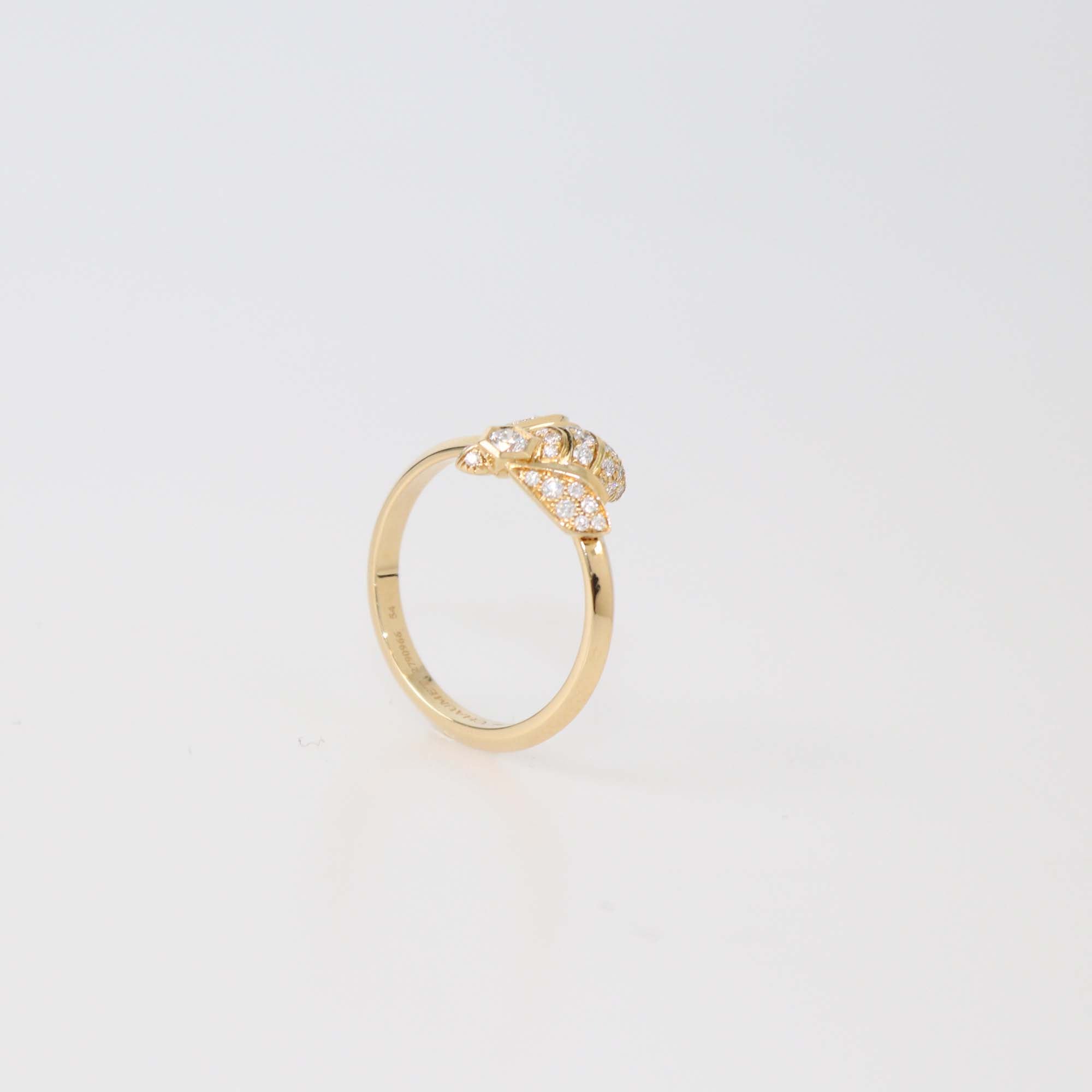 Chaumet Bee de Chaumet Diamond 18k Yellow Gold Ring Size 54