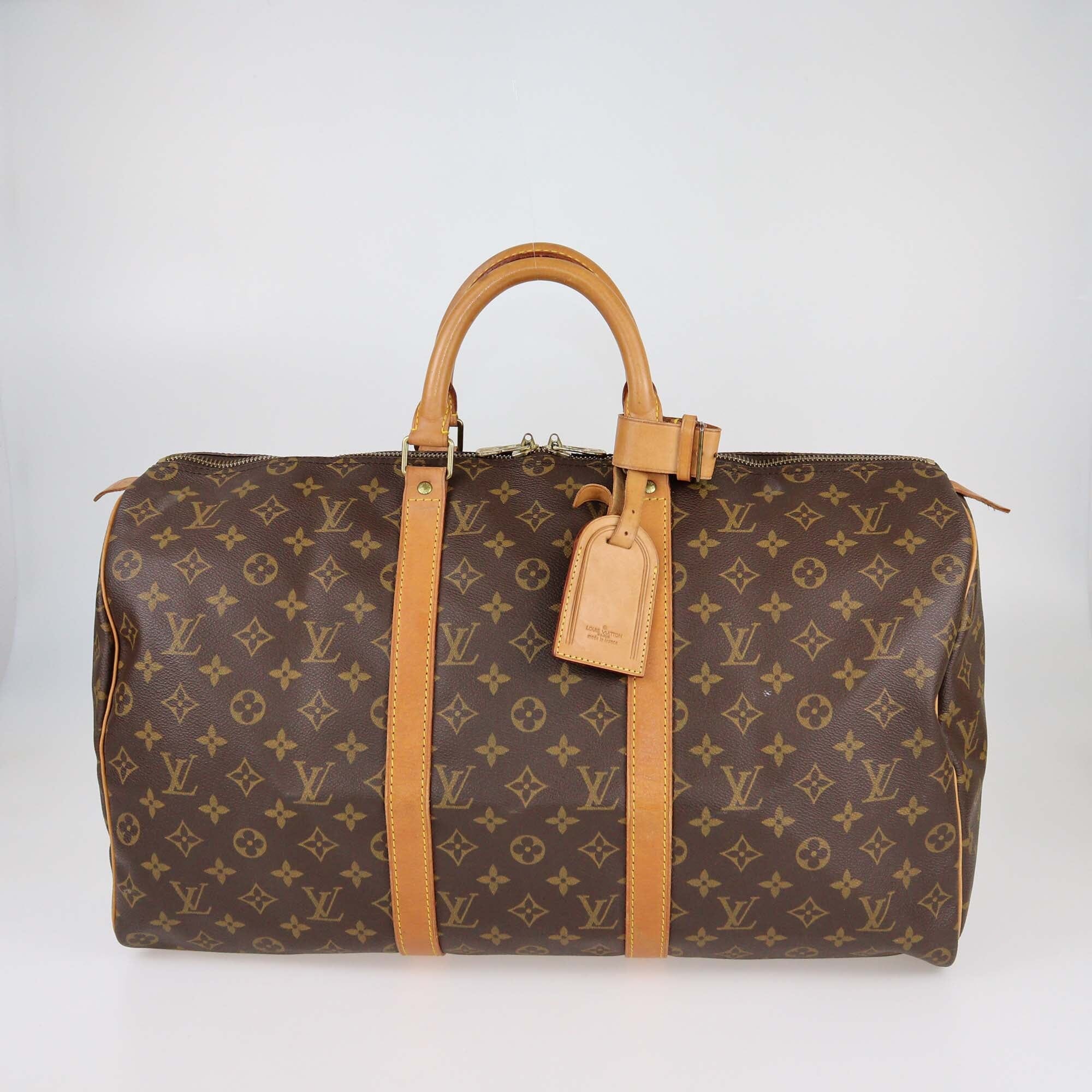 Louis Vuitton Monogram Canvas Keepall 50 bag Womens Louis Vuitton 