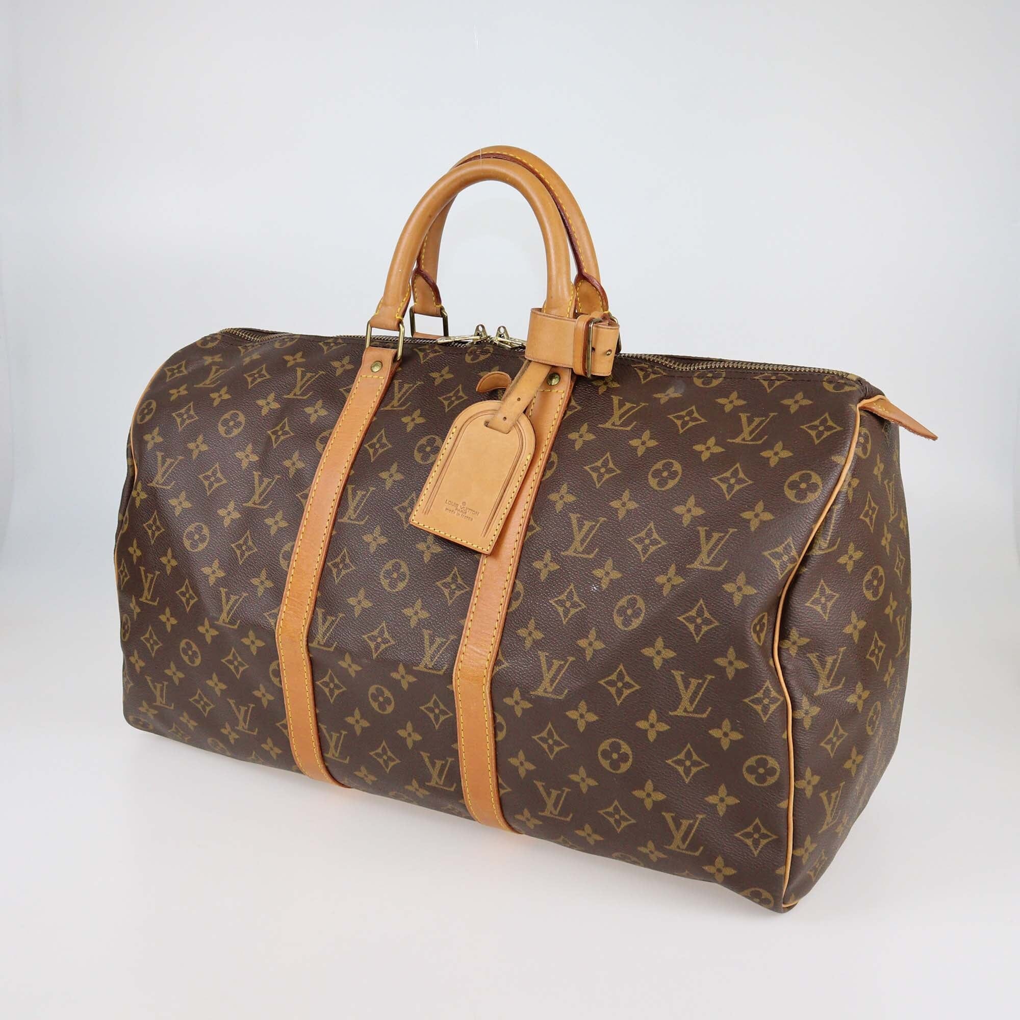 Louis Vuitton Monogram Canvas Keepall 50 bag Womens Louis Vuitton 