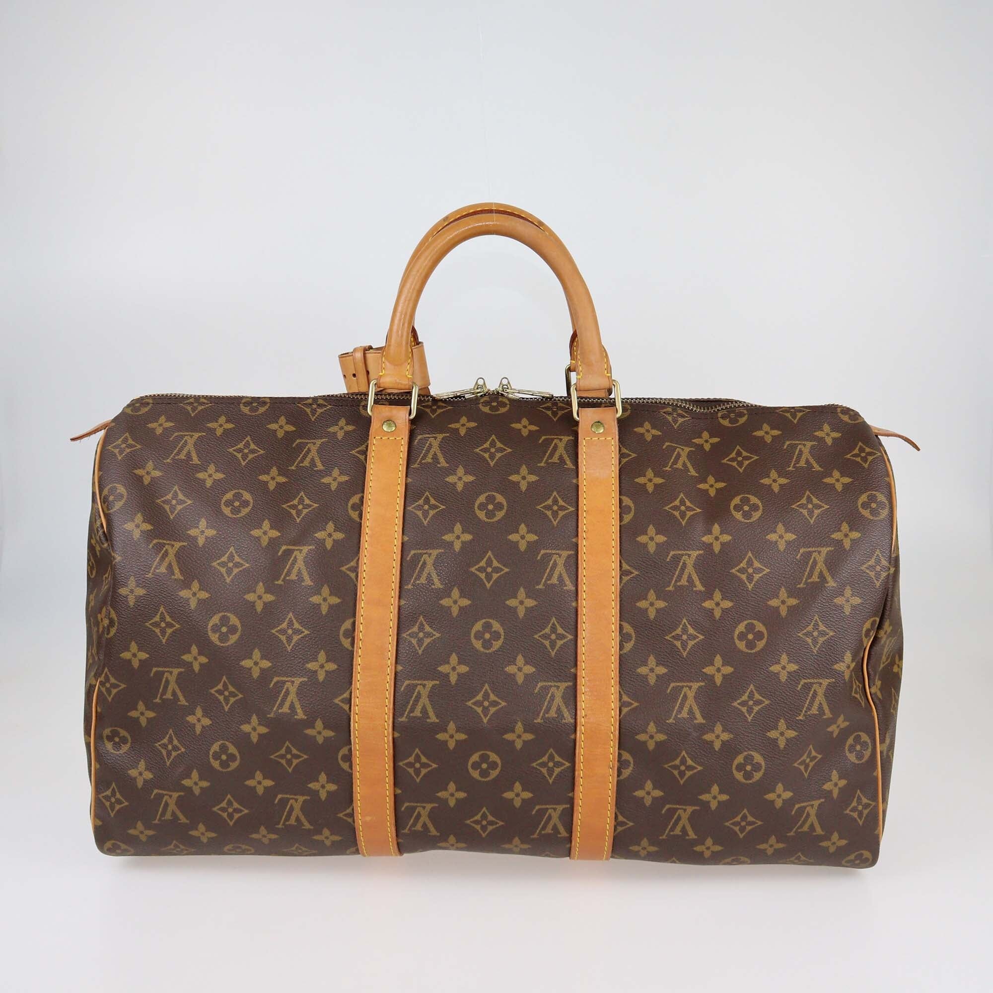 Louis Vuitton Monogram Canvas Keepall 50 bag Womens Louis Vuitton 